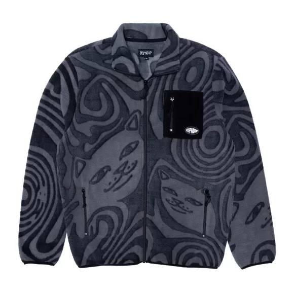 Ripndip Knits / Sweaters | Hypnotic Polar Fleece Jacket Black