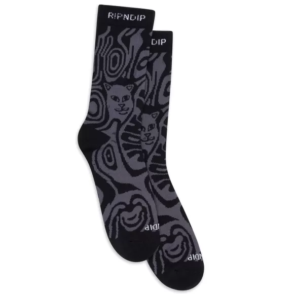 Ripndip Shop All Socks | Hypnotic Socks Black