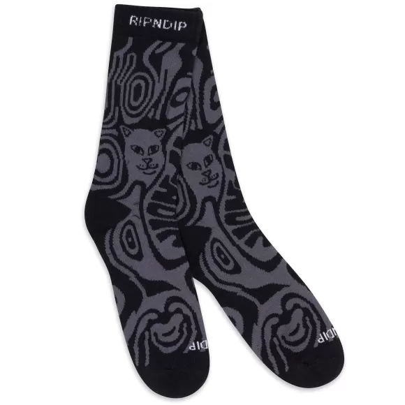 Ripndip Shop All Socks | Hypnotic Socks Black