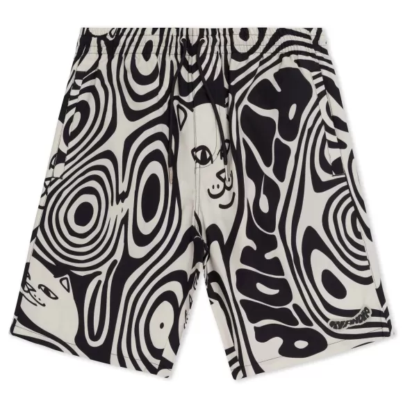 Ripndip Swim Shorts | Hypnotic Swim Shorts Black/Cream