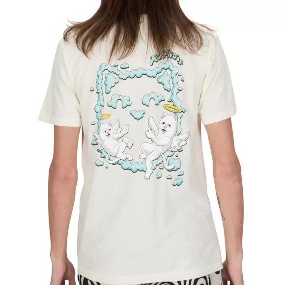 Ripndip Shorts Sleeve Tees | In The Clouds Tee Natural