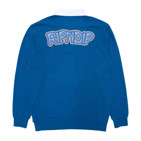 Ripndip Knits / Sweaters | Intertwined Long Sleeve Rugby Slate