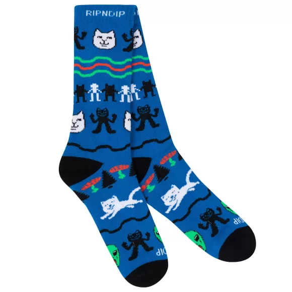 Ripndip Shop All Socks | Jolly Holiday Socks Navy