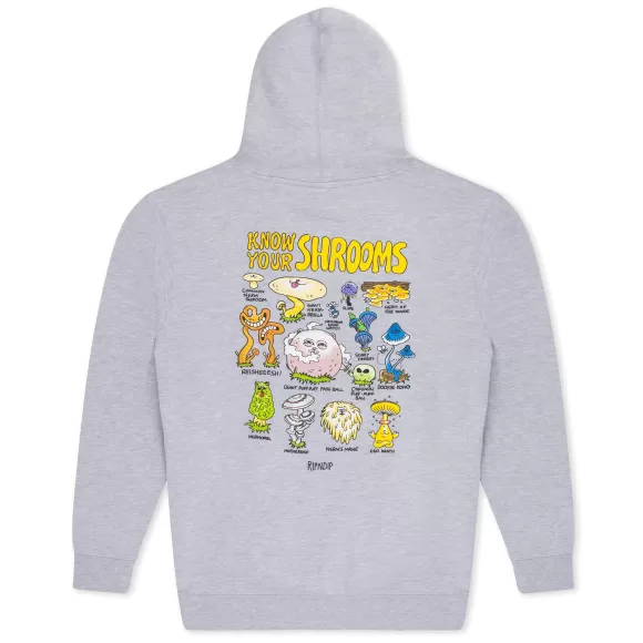 Ripndip Hoodies / Crewnecks | Know Ur Shrooms Hoodie Ash Heather