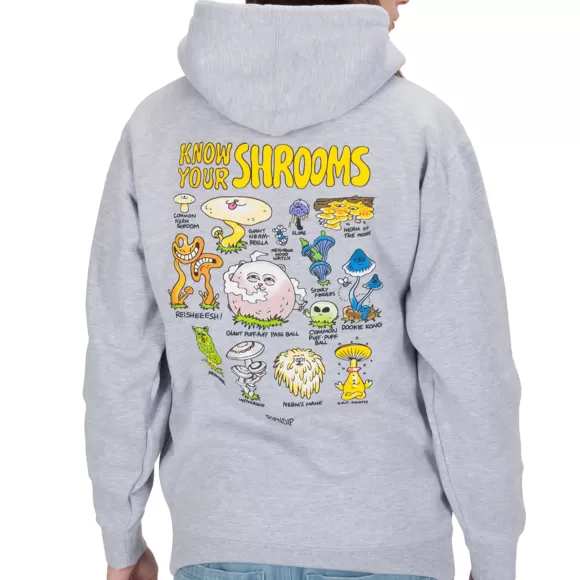 Ripndip Hoodies / Crewnecks | Know Ur Shrooms Hoodie Ash Heather