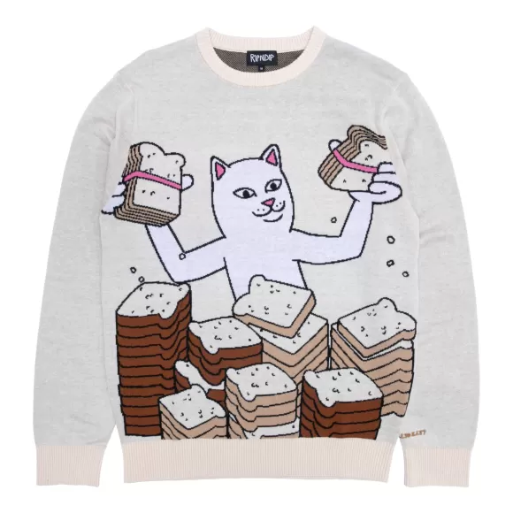 Ripndip Knits / Sweaters | Lets Get This Bread Knit Sweater Natural