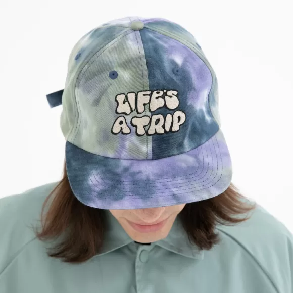 Ripndip 6 Panels | Lifes A Trip 6 Panel Hat Black/Sage/ Dark Slate Tie Dye