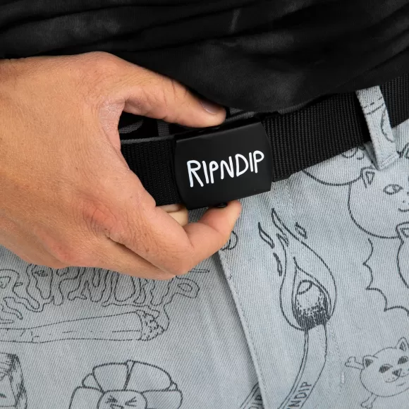 Ripndip Miscellaneous | Logo Web Belt Black