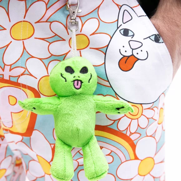 Ripndip Back 2 Skewl | Lord Alien Plush Keychain Green