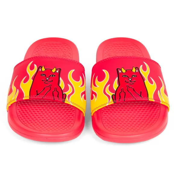 Ripndip Shoes | Lord Devil Slides Red