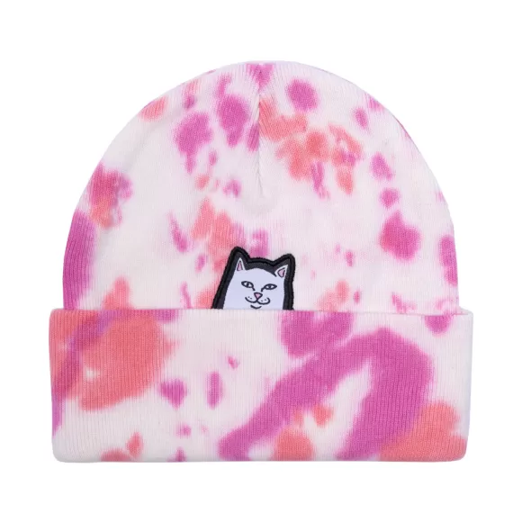 Ripndip Beanies | Lord Nermal Beanie Pink Tie Dye