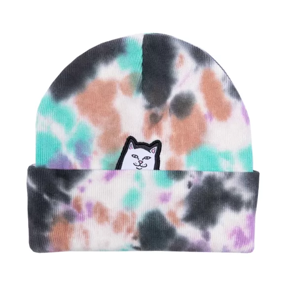 Ripndip Beanies | Lord Nermal Beanie Black / Mint Tie Dye