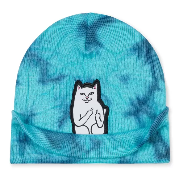 Ripndip Beanies | Lord Nermal Beanie Navy / Aqua Lightning Wash