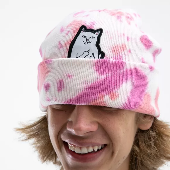 Ripndip Beanies | Lord Nermal Beanie Pink Tie Dye