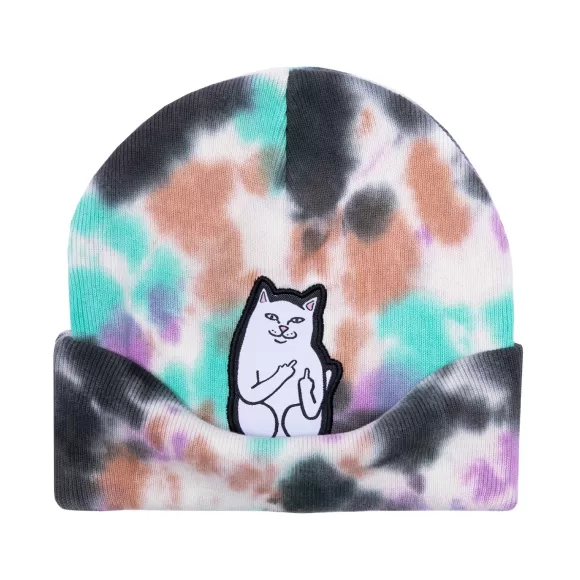 Ripndip Beanies | Lord Nermal Beanie Black / Mint Tie Dye