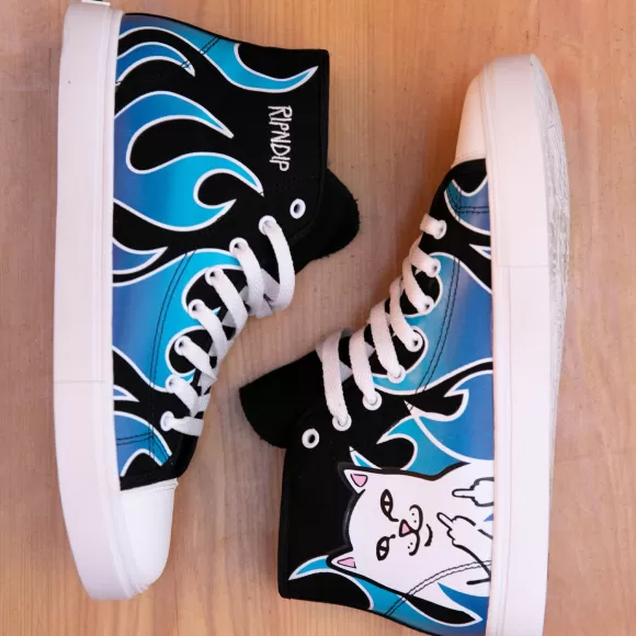 Ripndip Shoes | Lord Nermal Hades High Top Shoes Blue/Black