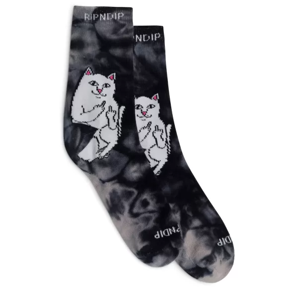 Ripndip Shop All Socks | Lord Nermal Mid Socks Charoal Wash