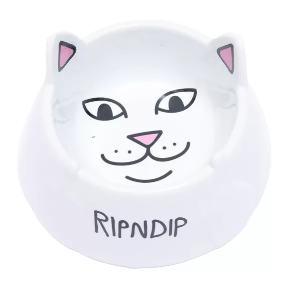 Ripndip Home Goods | Lord Nermal Pet Bowl White