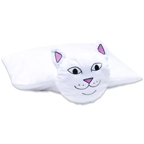 Ripndip Pillows | Lord Nermal Pillow Pet White