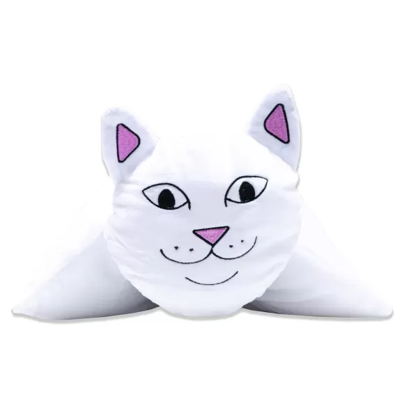 Ripndip Pillows | Lord Nermal Pillow Pet White