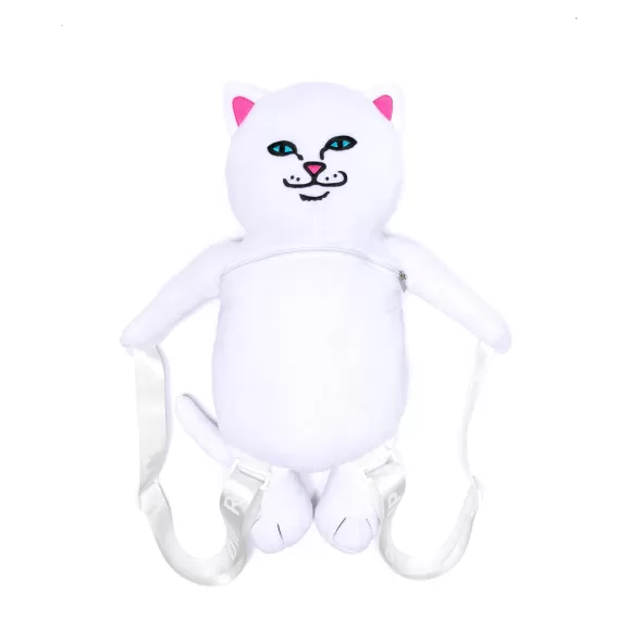 Ripndip Back 2 Skewl | Lord Nermal Plush Backpack White