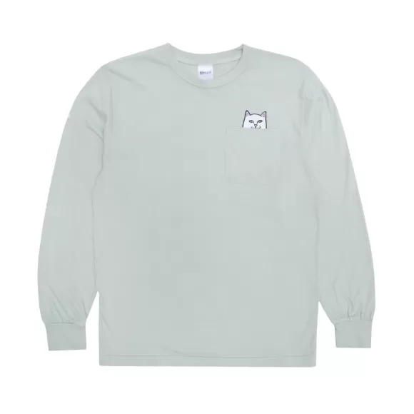 Ripndip Lord Nermal Tees | Lord Nermal Pocket Long Sleeve Sage