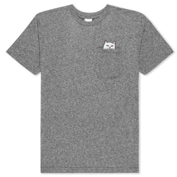 Ripndip Shorts Sleeve Tees | Lord Nermal Pocket Tee Gray