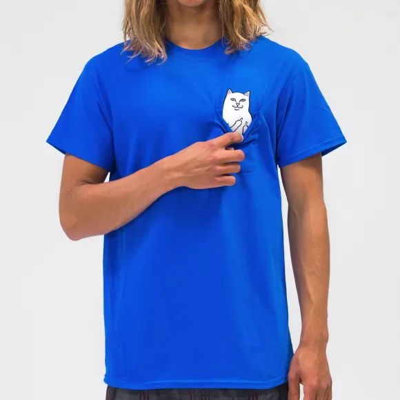 Ripndip Shorts Sleeve Tees | Lord Nermal Pocket Tee Royal