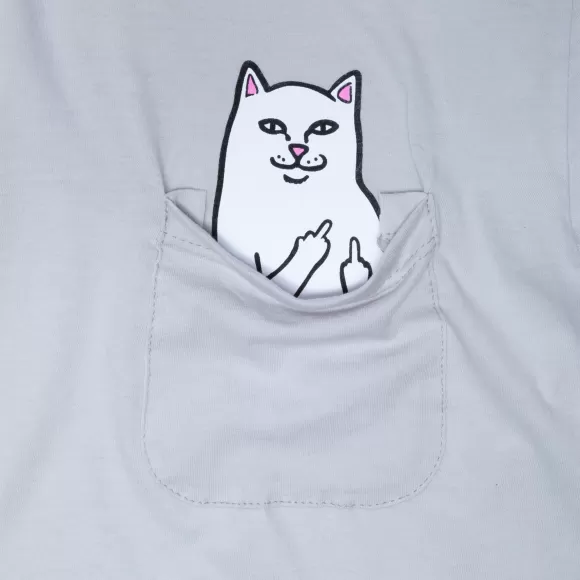 Ripndip Shorts Sleeve Tees | Lord Nermal Pocket Tee Grey