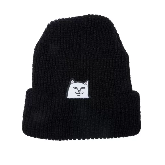 Ripndip Beanies | Lord Nermal Ribbed Beanie Black