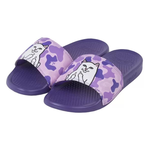 Ripndip Shoes | Lord Nermal Slides Purple Camo