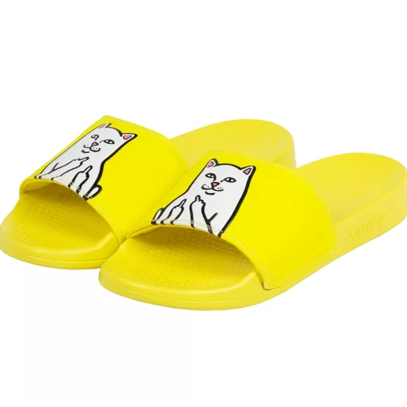 Ripndip Shoes | Lord Nermal Slides Safety Yellow