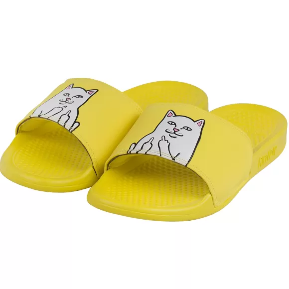 Ripndip Shoes | Lord Nermal Slides Yellow