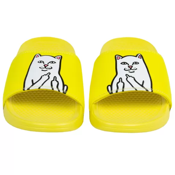 Ripndip Shoes | Lord Nermal Slides Safety Yellow