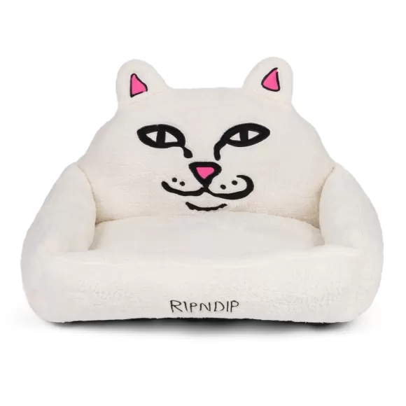 Ripndip Pet Supplies | Lord Nermal Small Pet Bed White