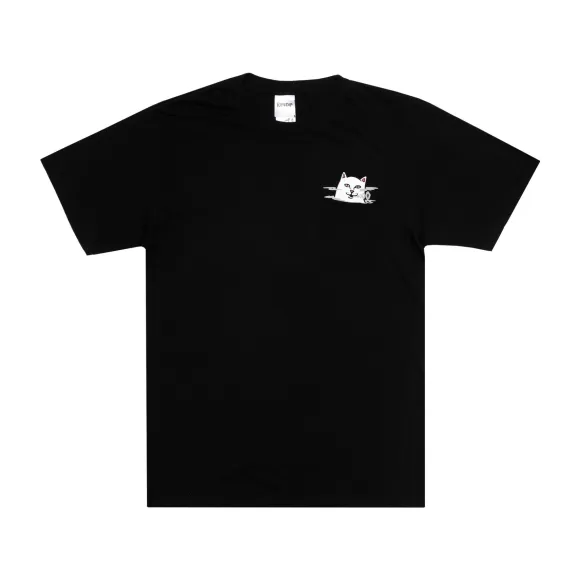 Ripndip Lord Nermal Tees | Lord Nermal Smokey Pocket Tee Black