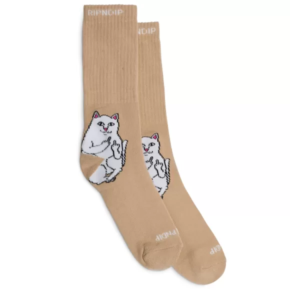 Ripndip Shop All Socks | Lord Nermal Socks Almond