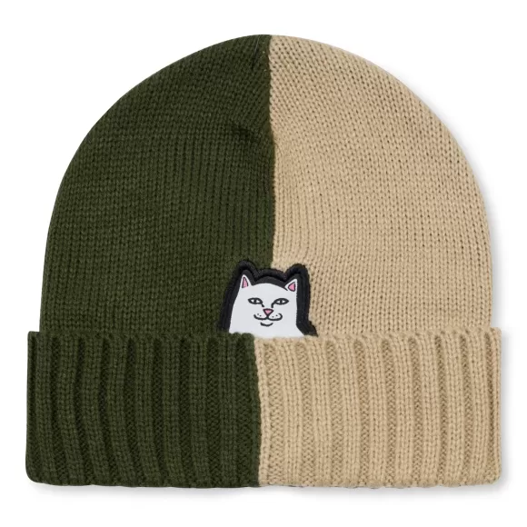 Ripndip Beanies | Lord Nermal Split Beanie Moss / Stone