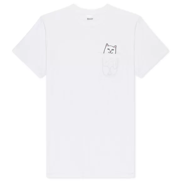 Ripndip Shorts Sleeve Tees | Lord Nermal S/S Pocket Tee White