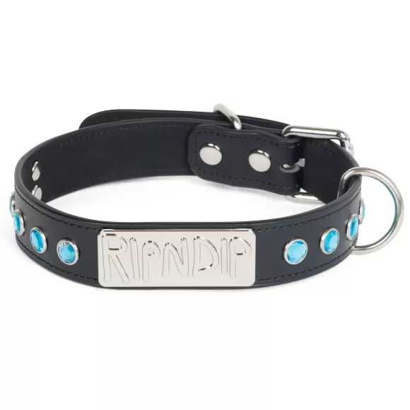 Ripndip Pet Supplies | Lord Nermal Studded Pet Collar Black