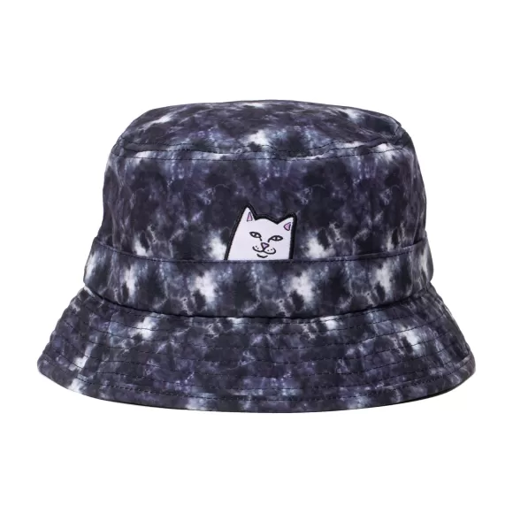 Ripndip Buckets | Lord Nermal Tie Dye Bucket Hat Black Lightning Wash