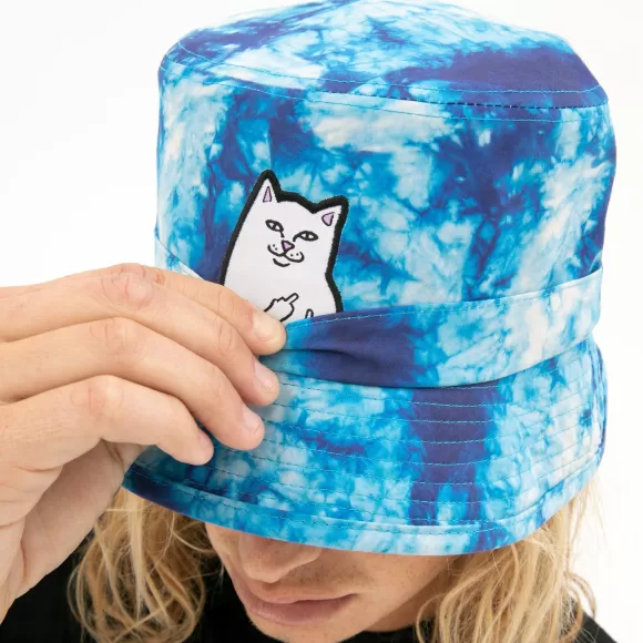 Ripndip Buckets | Lord Nermal Tie Dye Bucket Hat Blue Acid Wash