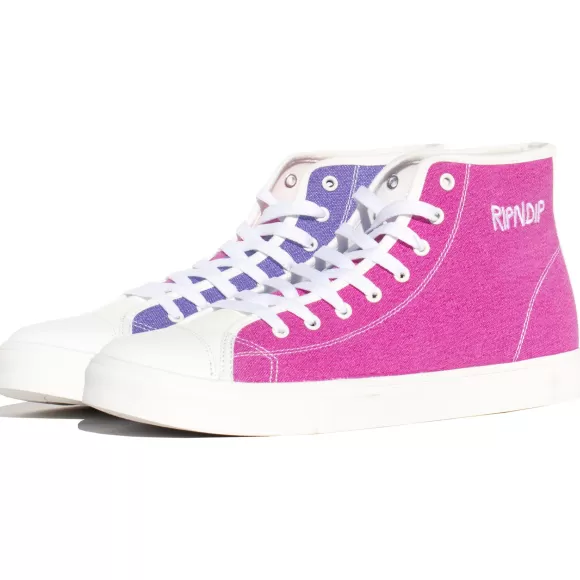 Ripndip Shoes | Lord Nermal Uv Activated High Tops Blue/Fuschia