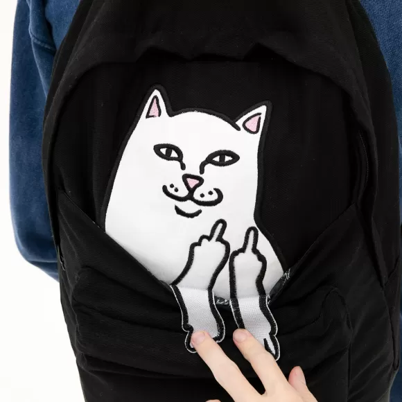 Ripndip Backpacks | Lord Nermal Velcro Hands Backpack Black