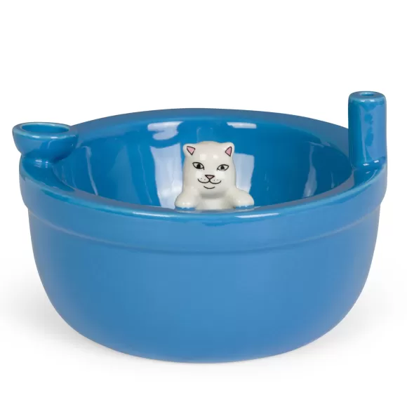 Ripndip Home Goods | Lord Nermal Wake And Bake Cereal Bowl Blue