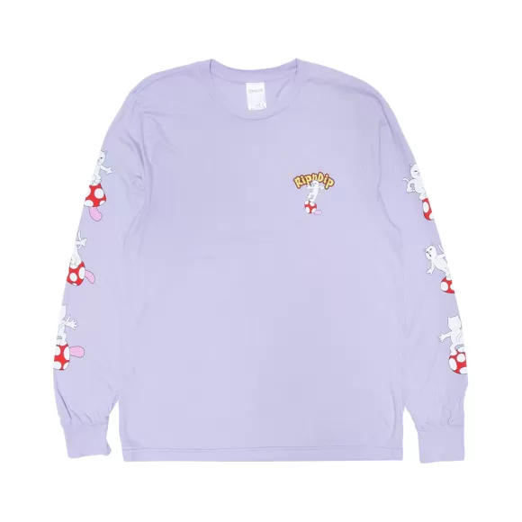 Ripndip Long Sleeve Tees | Lucid Vacation Long Sleeve Lavender