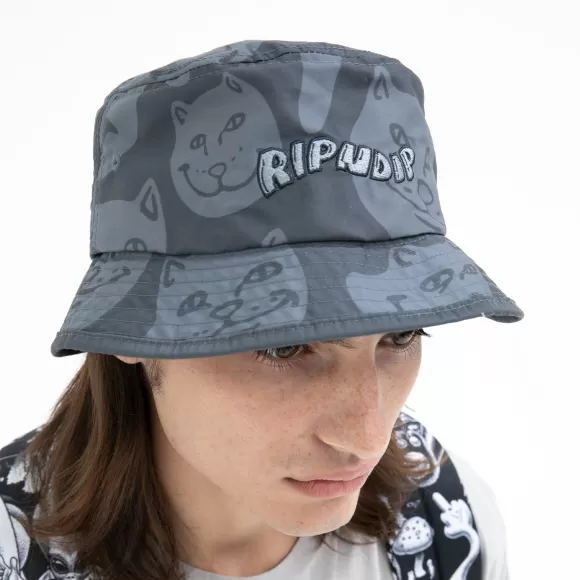 Ripndip Buckets | Many Faces Bucket Hat Charcoal