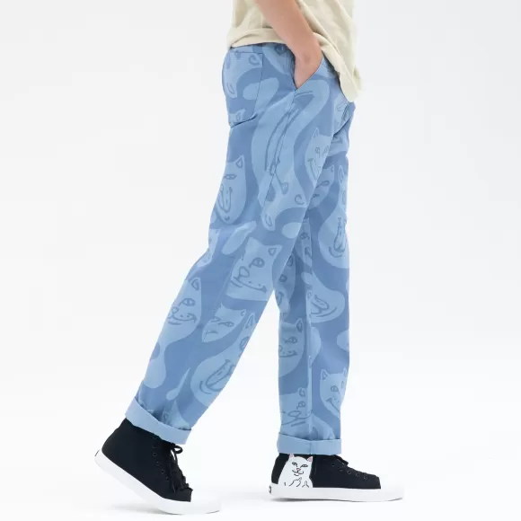 Ripndip Pants | Many Faces Cotton Twill Pants Slate