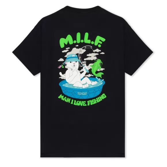 Ripndip Shorts Sleeve Tees | Milf Tee Black