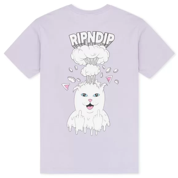 Ripndip Shorts Sleeve Tees | Mind Blown Tee Lavender